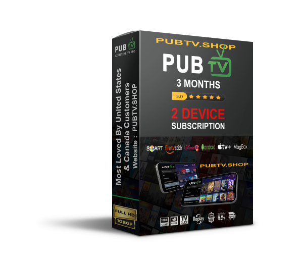 PUB TV SUBSCRIPTION 3 MONTHS 2 DEVICE